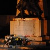 Csendes emlékezés a hősi halottakra a világháborús emlékműnél (2018. 11. 01.)